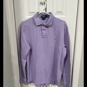 Polo Ralph Lauren men’s golf polo shirt size large custom fit  lavender